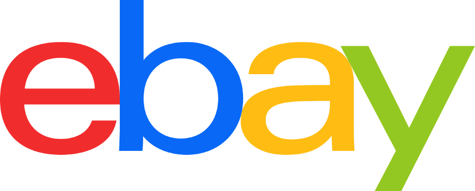 The eBay logo displayed in red, blue, yellow, and green letters